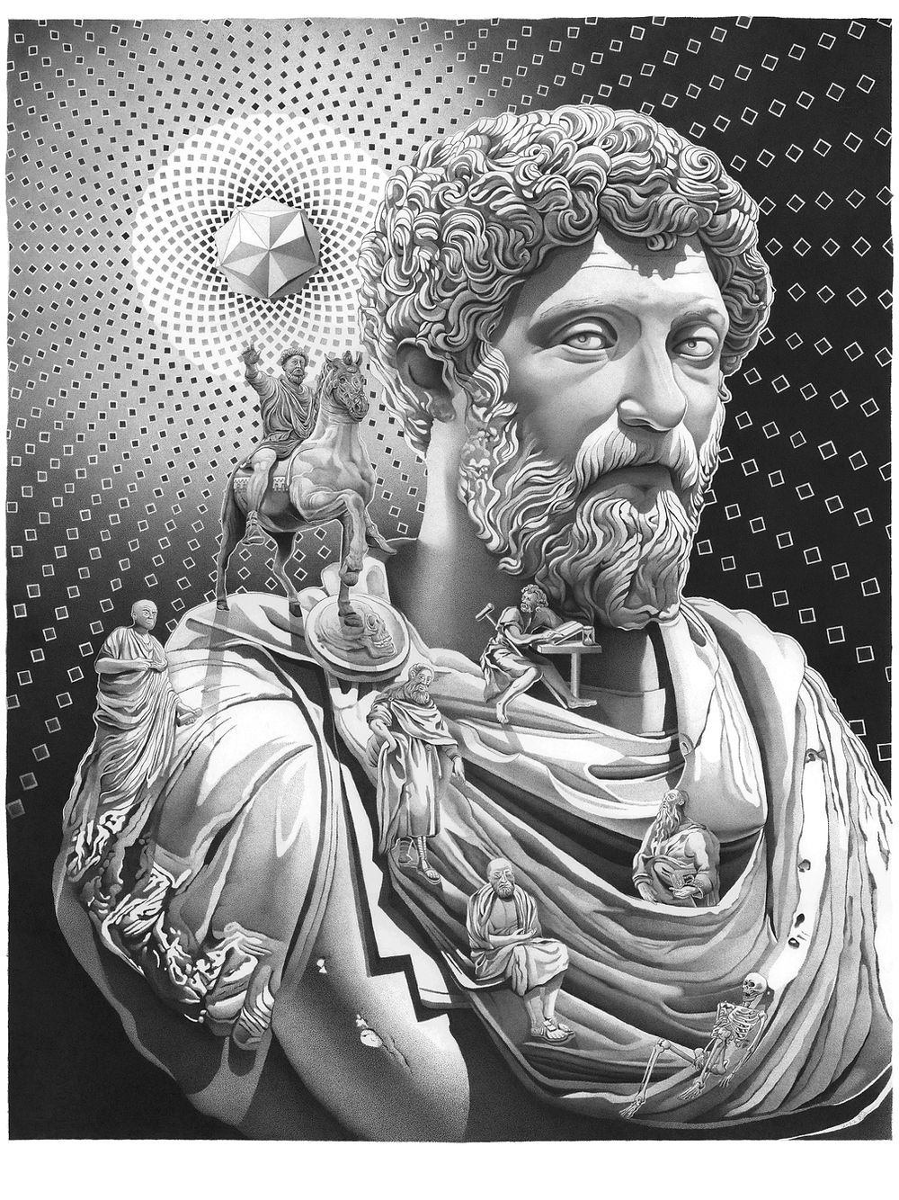 Marcus Aurelius - Fine Art Print - A1