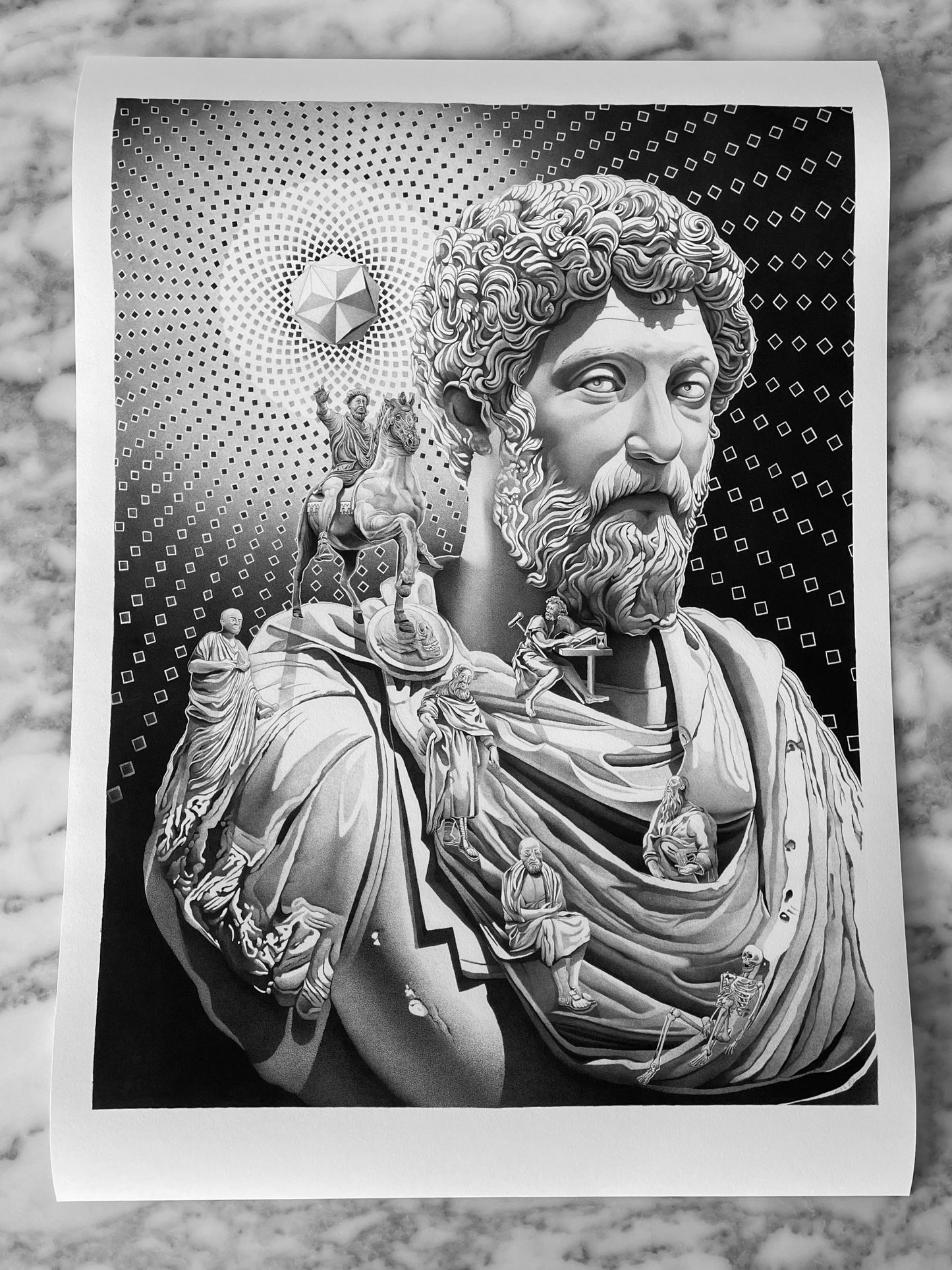 Marcus Aurelius - Fine Art Print - A1