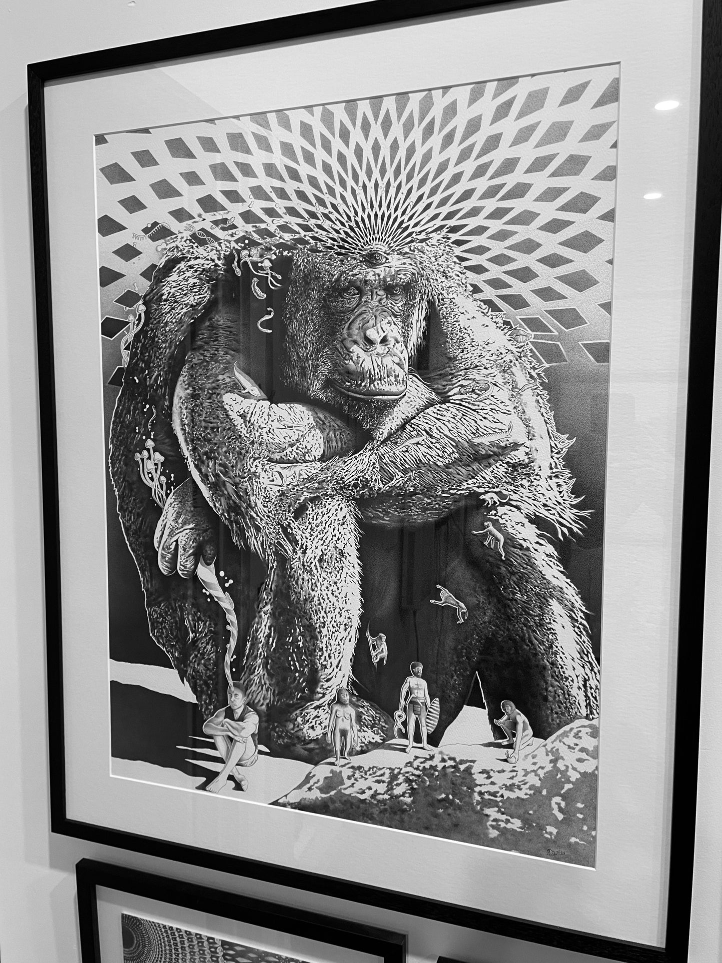 Stoned ape evolution - Original artwork